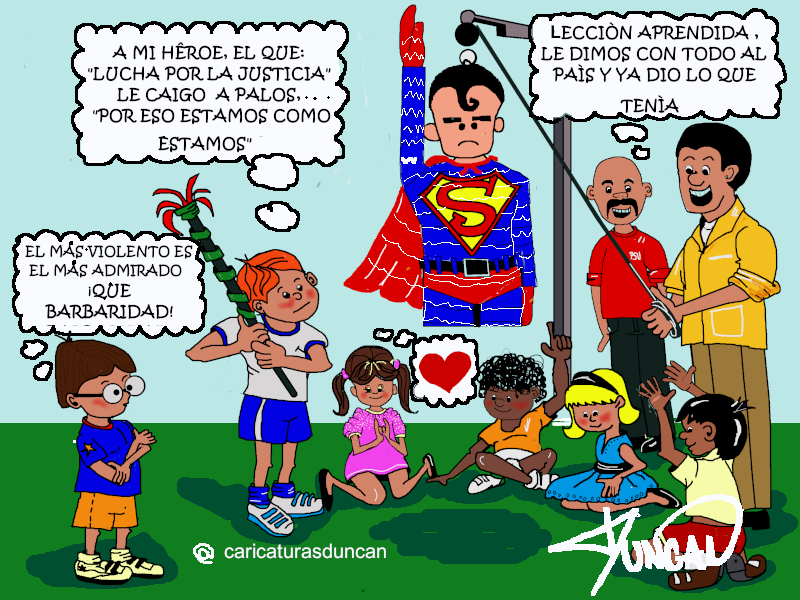 Piñata - Caricatura de Duncan