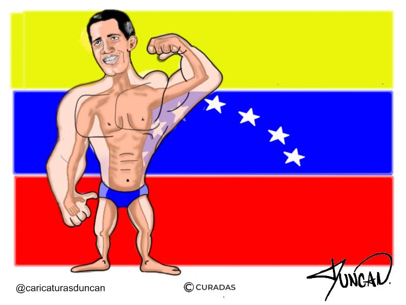 Guaidó viene fortalecido Caricatura de Duncan