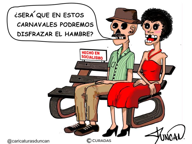 Carnavales en socialismo - Caricatura de Duncan