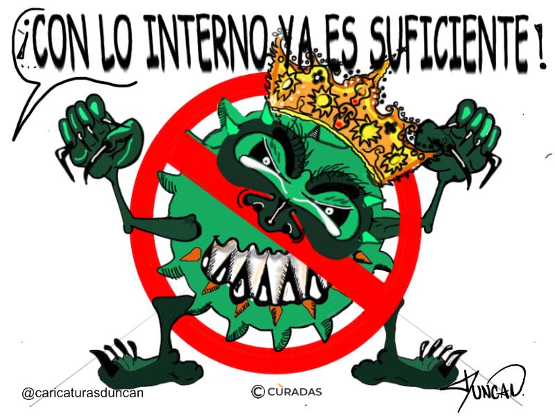 Con lo interno ya es suficiente. Caricatura de Duncan.