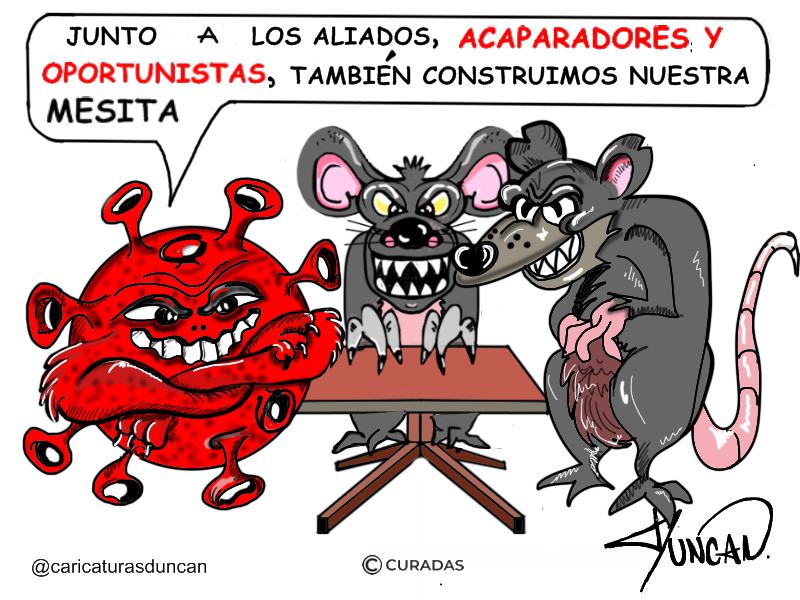 Construimos la mesita - Caricatura de Duncan