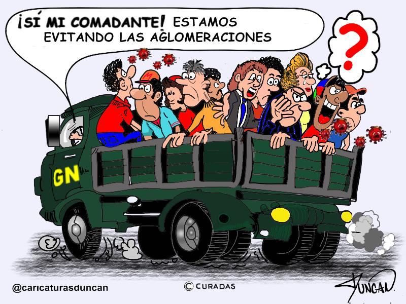 Aglomeraciones - Caricatura de Duncan