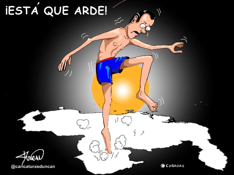 Está que arde - Caricatura de Duncan