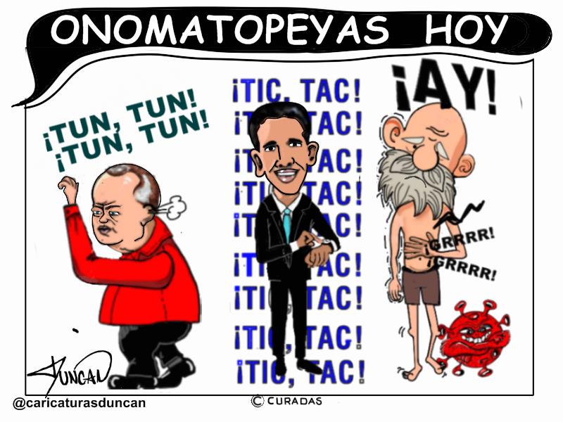 Onomatopeyas hoy - Caricatura de Duncan