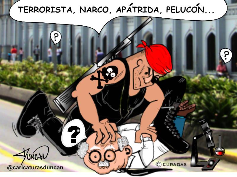 Hombres de ciencia - Caricatura de Duncan