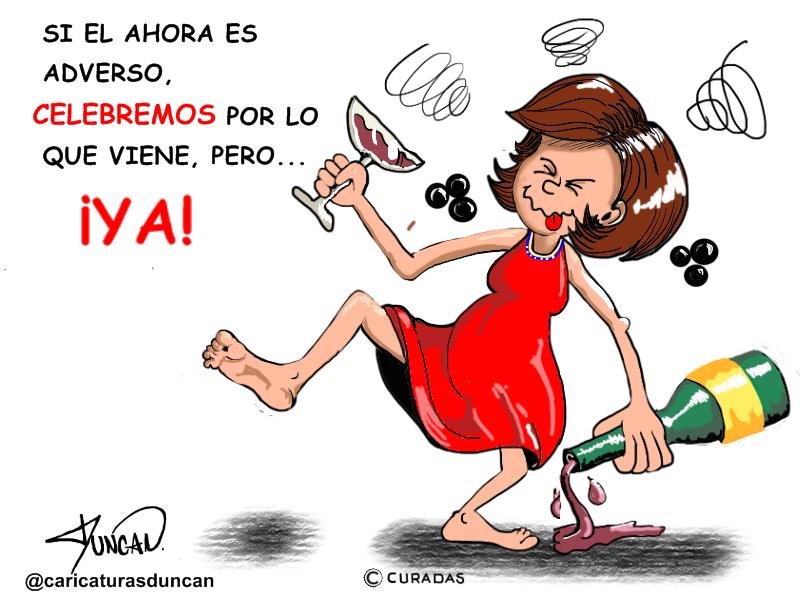 ¡Por lo que viene! - Caricatura de Duncan