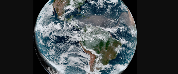 Impresionante: Una columna de polvo del Sahara viaja hasta el Caribe