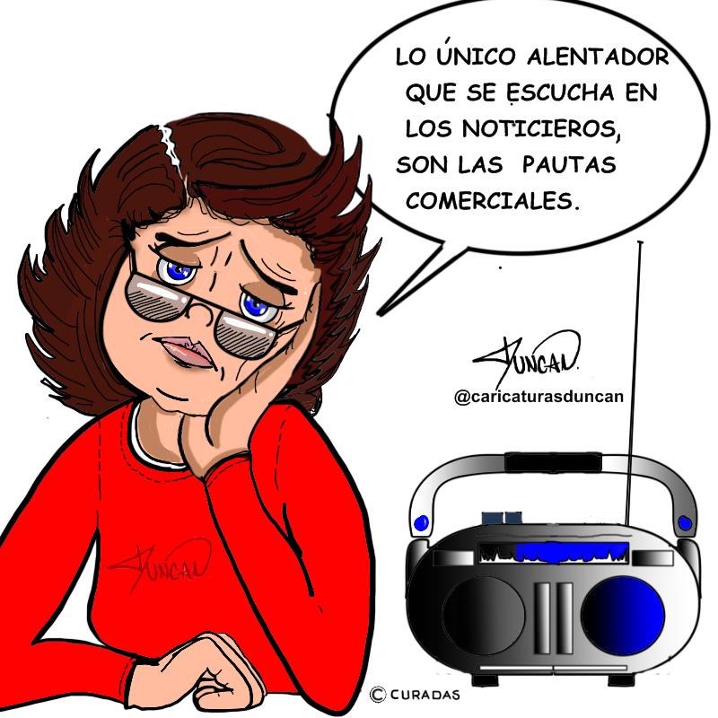 Lo único alentador - Caricatura de Duncan