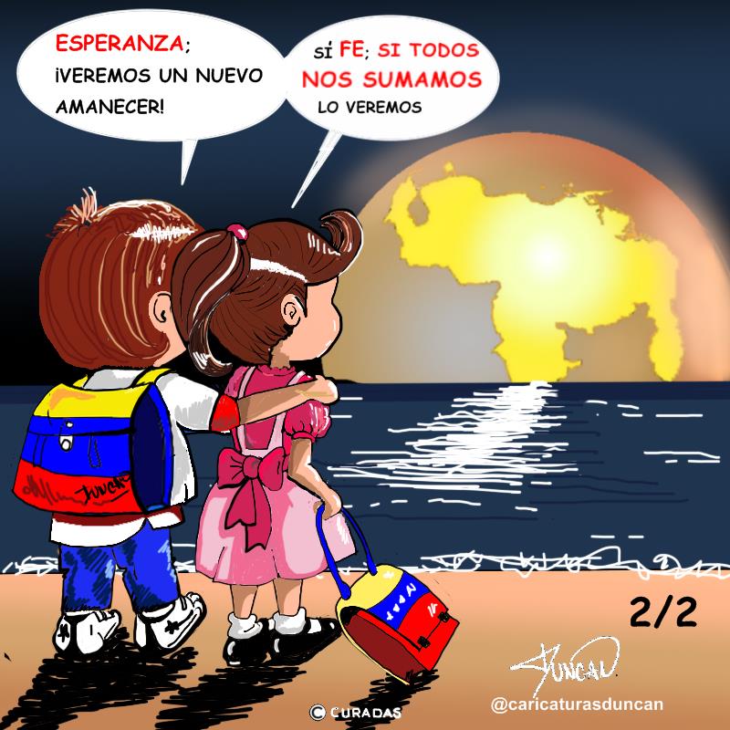 Los no ausentes - Caricatura de Duncan