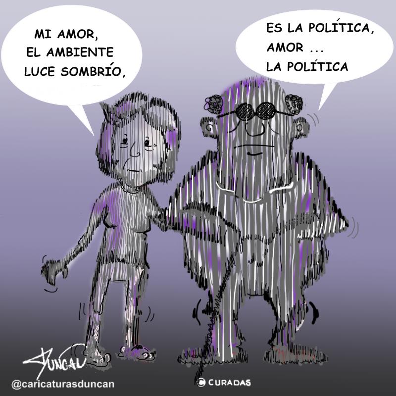 Sombrío - Caricatura de Duncan