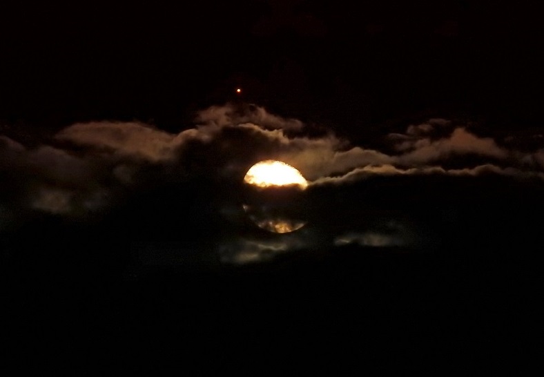 Conjunción: Así se vio el “beso” entre la Luna y Marte