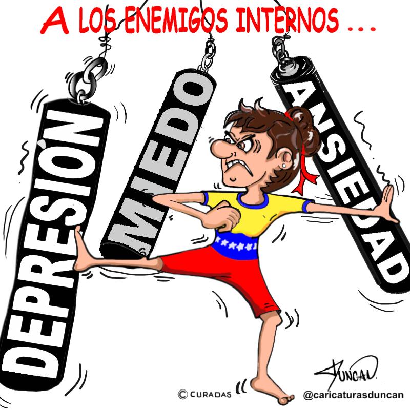 Los enemigos internos - Caricatura de Duncan