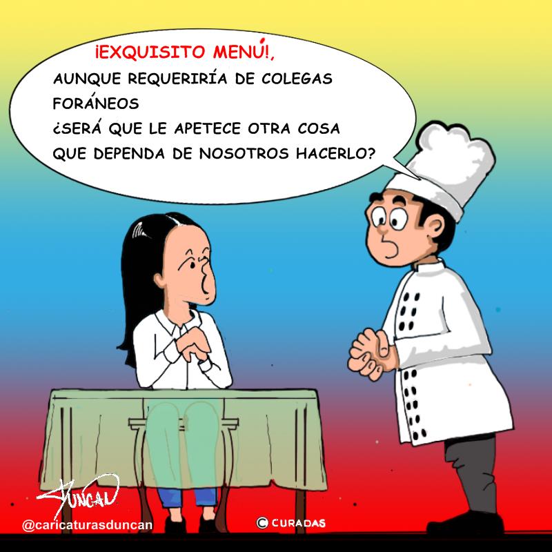 Exquisito Menú - Caricatura de Duncan