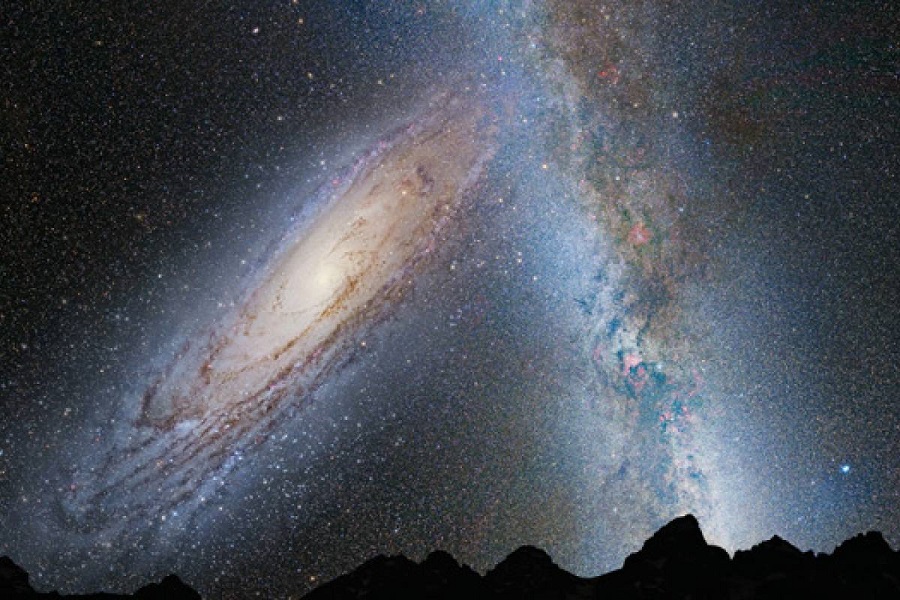 La NASA asegura que la Vía Láctea y la galaxia Andrómeda colisionan
