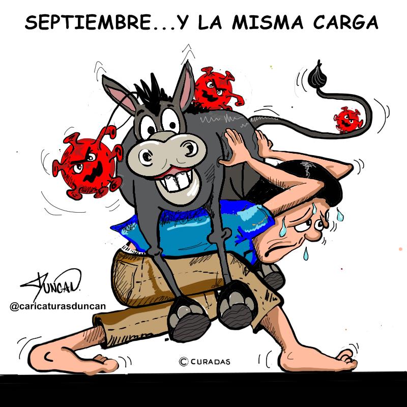 Llegó septiembre - Caricatura de Duncan
