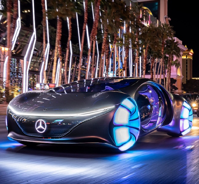 Mercedes Benz lanza un nuevo automóvil inspirado en la película "Avatar"
