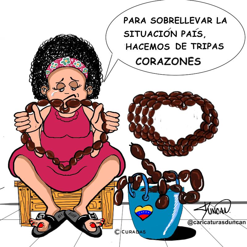 De tripas corazones - Caricatura de Duncan