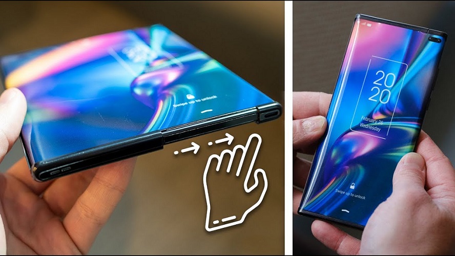 Los teléfonos con pantalla enrollable ya son una realidad (+Video)