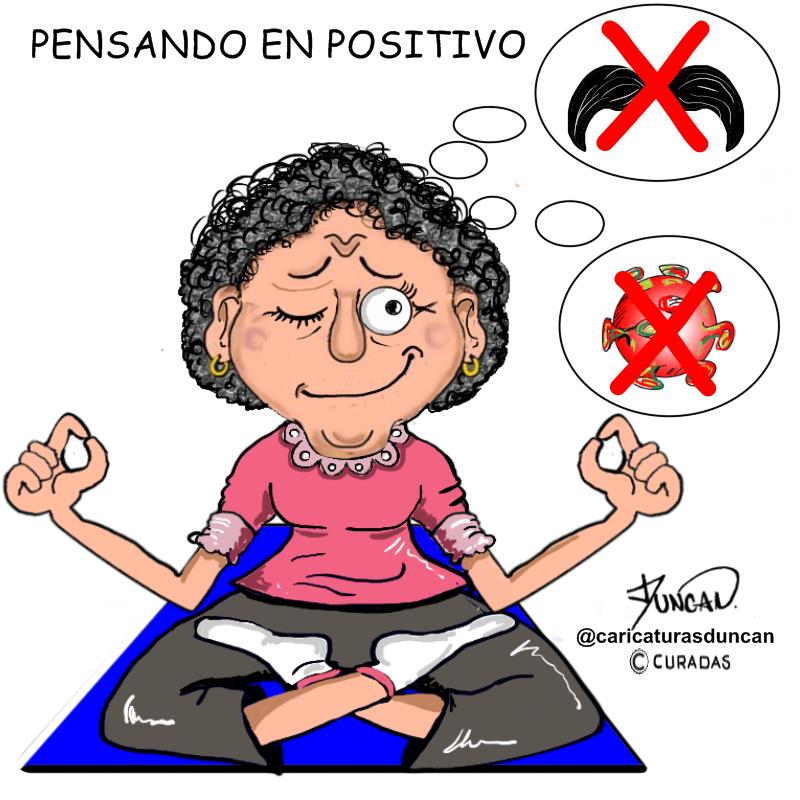 Pensando en positivo - Caricatura de Duncan