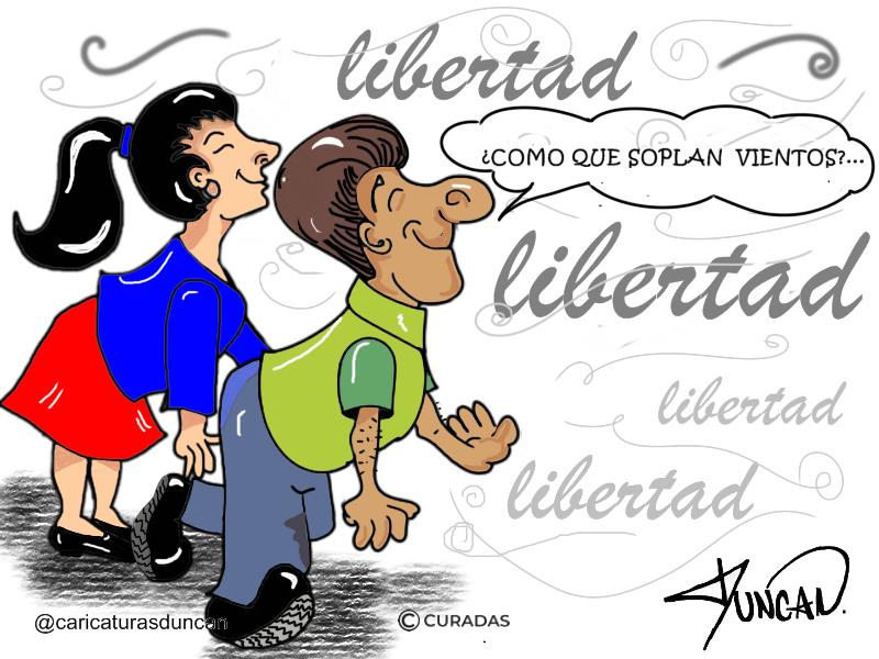 Vientos de libertad - Caricatura de Duncan
