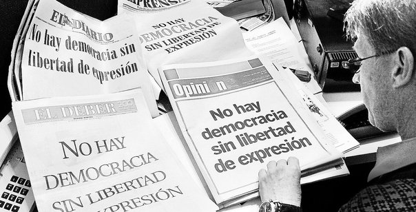 La intolerancia a la prensa libre