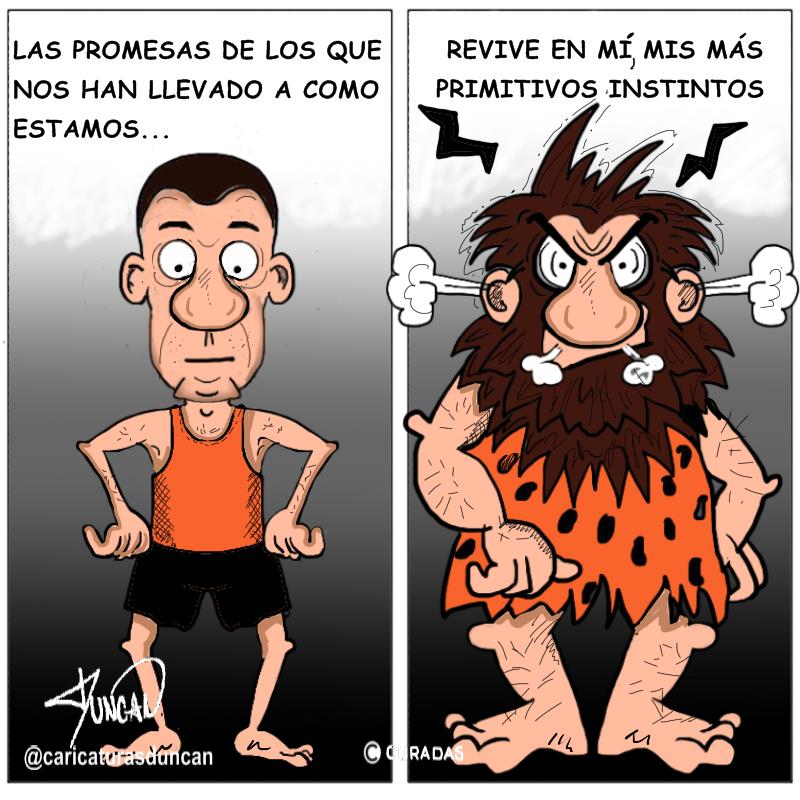 Instintos - Caricatura de Duncan