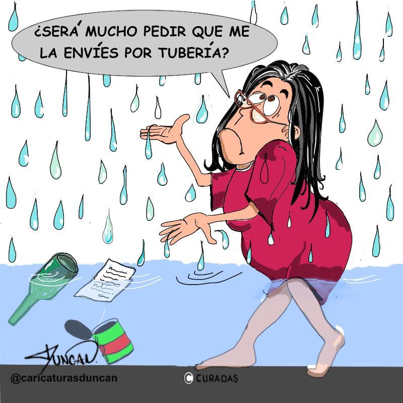 Mucho pedir - Caricatura de Duncan