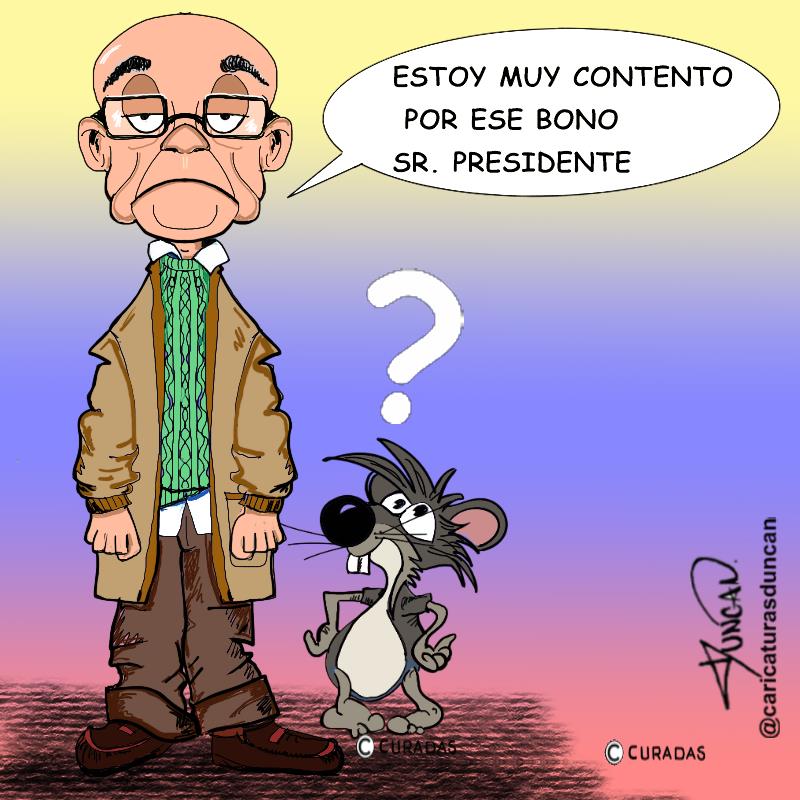 Muy contento - Caricatura de Duncan