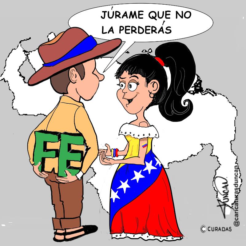 No la pierdas - Caricatura de Duncan