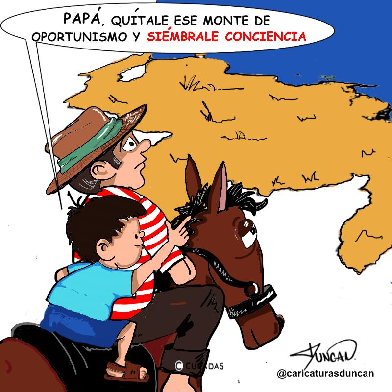 ¡Siembra! - Caricatura de Duncan