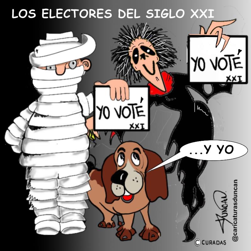 Votantes - Caricatura de Duncan