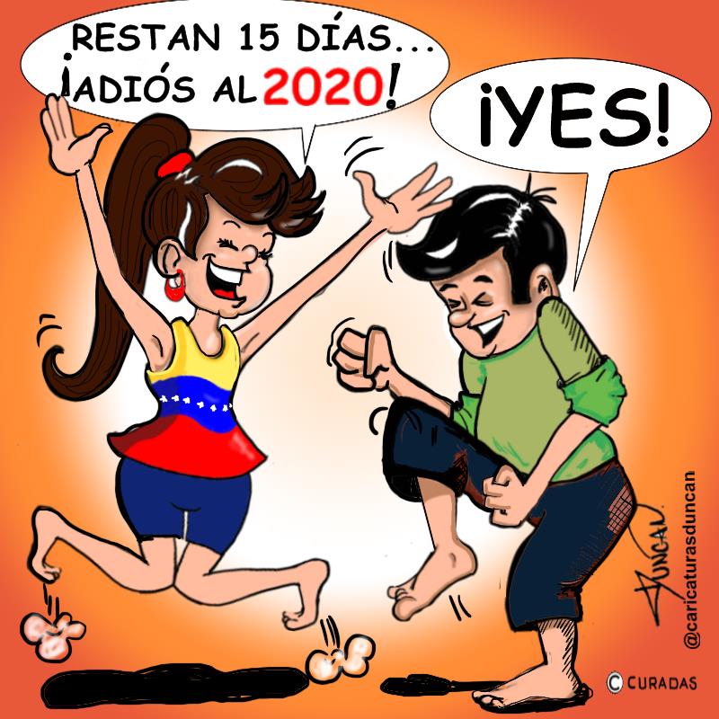 Adiós 2020 - Caricatura de Duncan