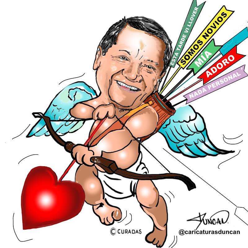 Cupido subió al cielo - Caricatura de Duncan