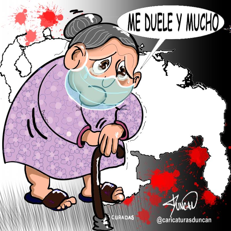 Me duele, y mucho - Caricatura de Duncan