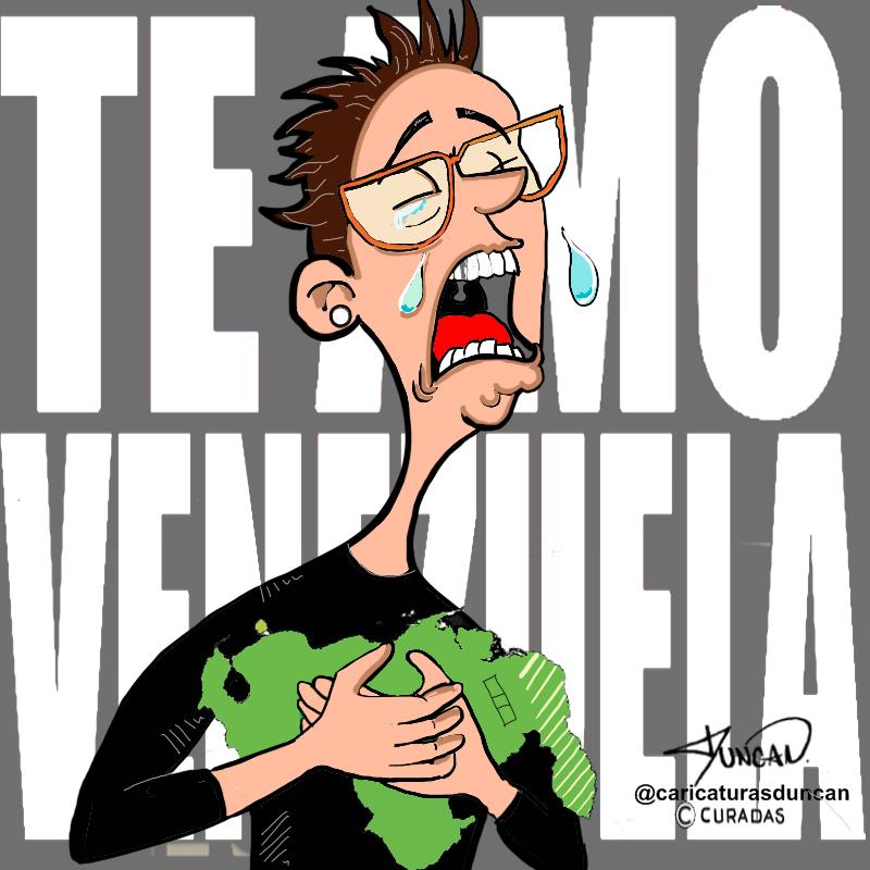 Te amo y te sufro - Caricatura de Duncan