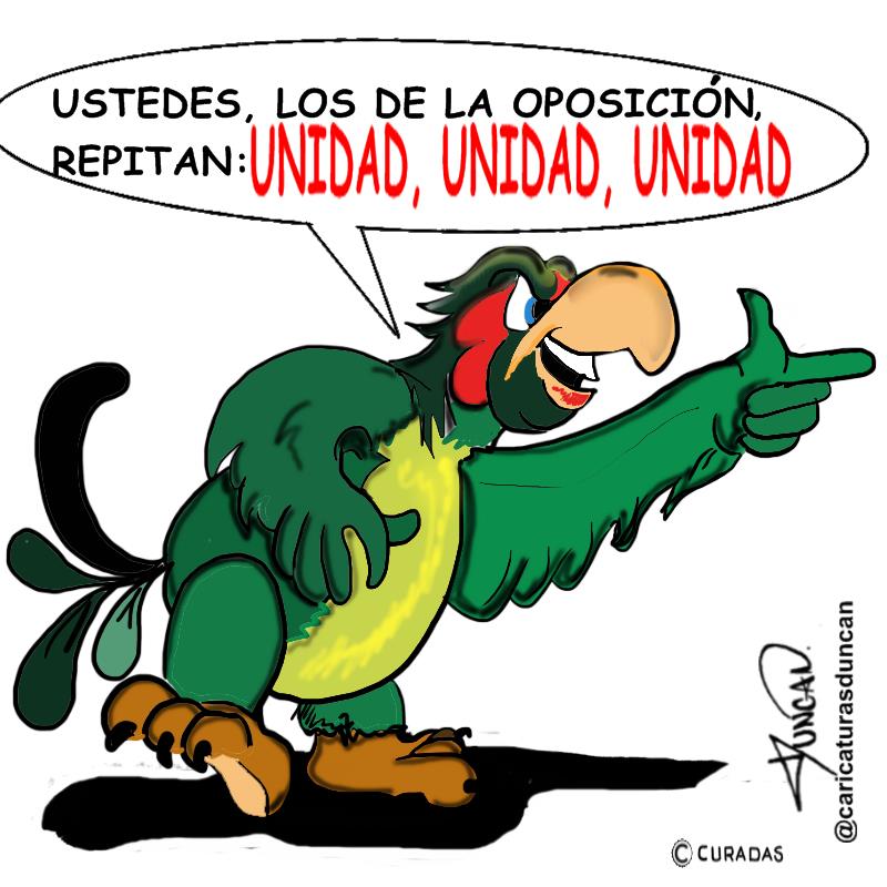 Unidad, unidad, unidad - Caricatura de Duncan
