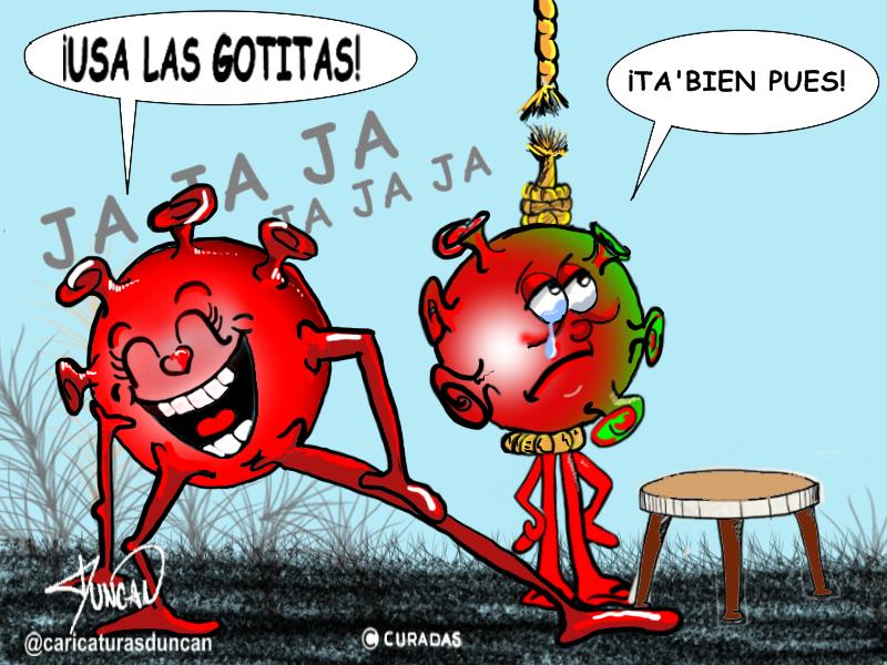 Las Gotitas - Caricatura de Duncan