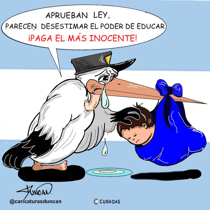 El más inocente - Caricatura de Duncan