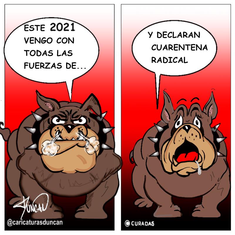 Vengo con todas - Caricatura de Duncan