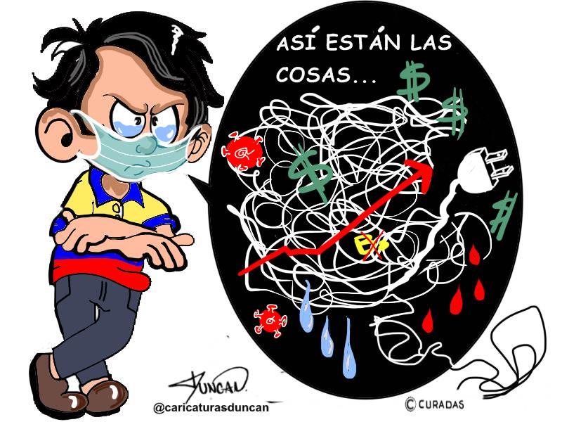 Así están - Caricatura de Duncan