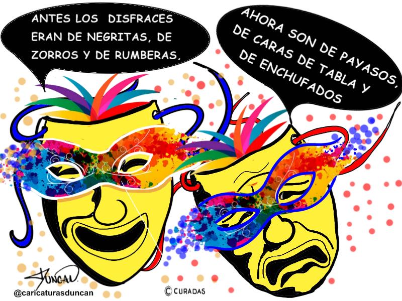 Carnavales en revolución - Caricatura de Duncan