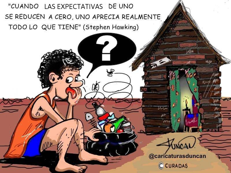 Expectativas - Caricatura de Duncan