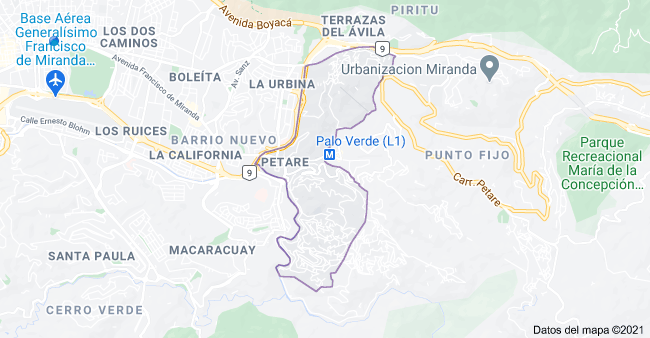 Mapa de Petare