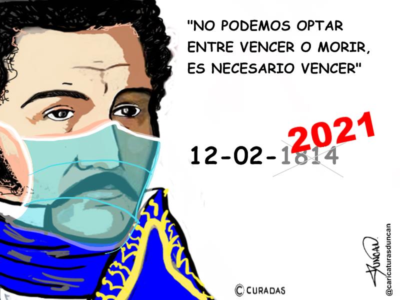Es necesario vencer, 2021 - Caricatura de Duncan