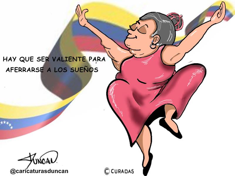Aferrarse a los sueños - Caricatura de Duncan