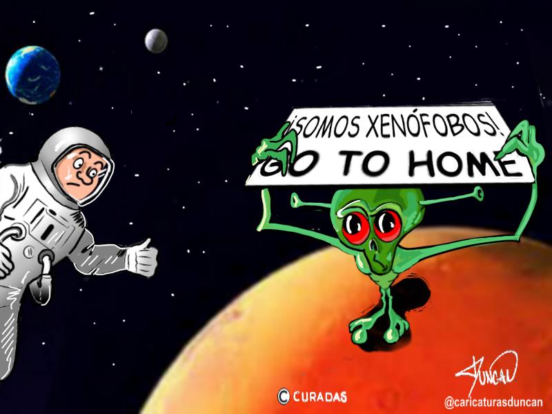 Somos xenófobos - Caricatura de Duncan