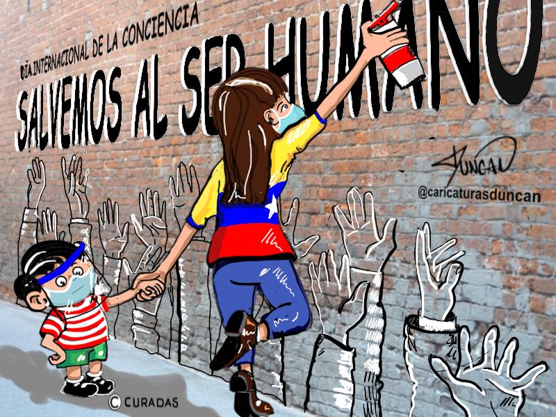 Día Internacional de la Conciencia -Caricatura de Duncan