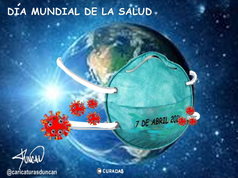 Día mundial de la salud - Caricatura de Duncan