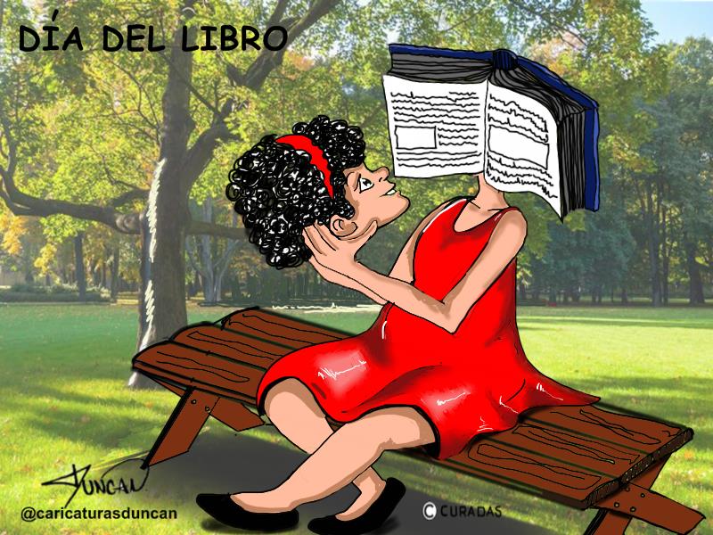 Mi mejor lectura - Caricatura de Duncan