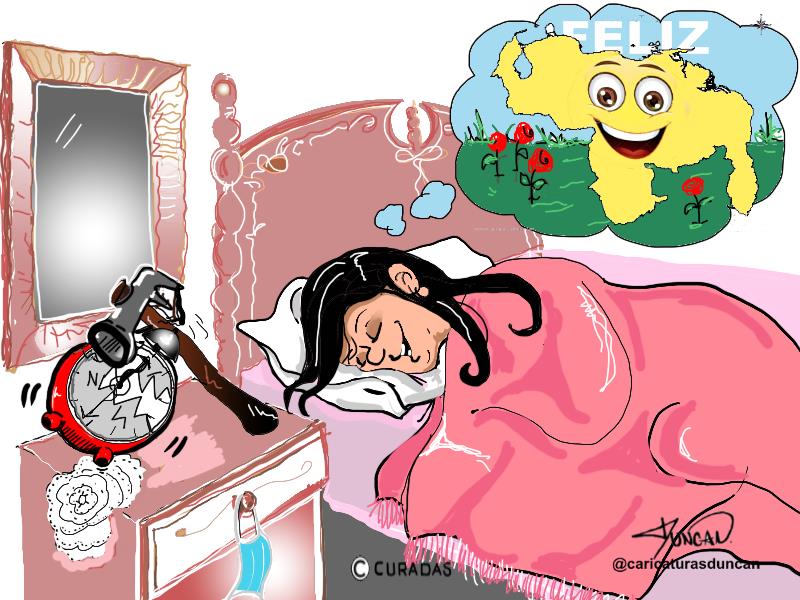 No me despierten - Caricatura de Duncan